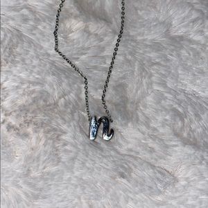 “n” initial necklace